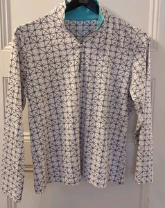 Camisa pulóver de golf Tail White Label para mujer 1/4 cremallera manga corta talla XL - Imagen 1 de 10