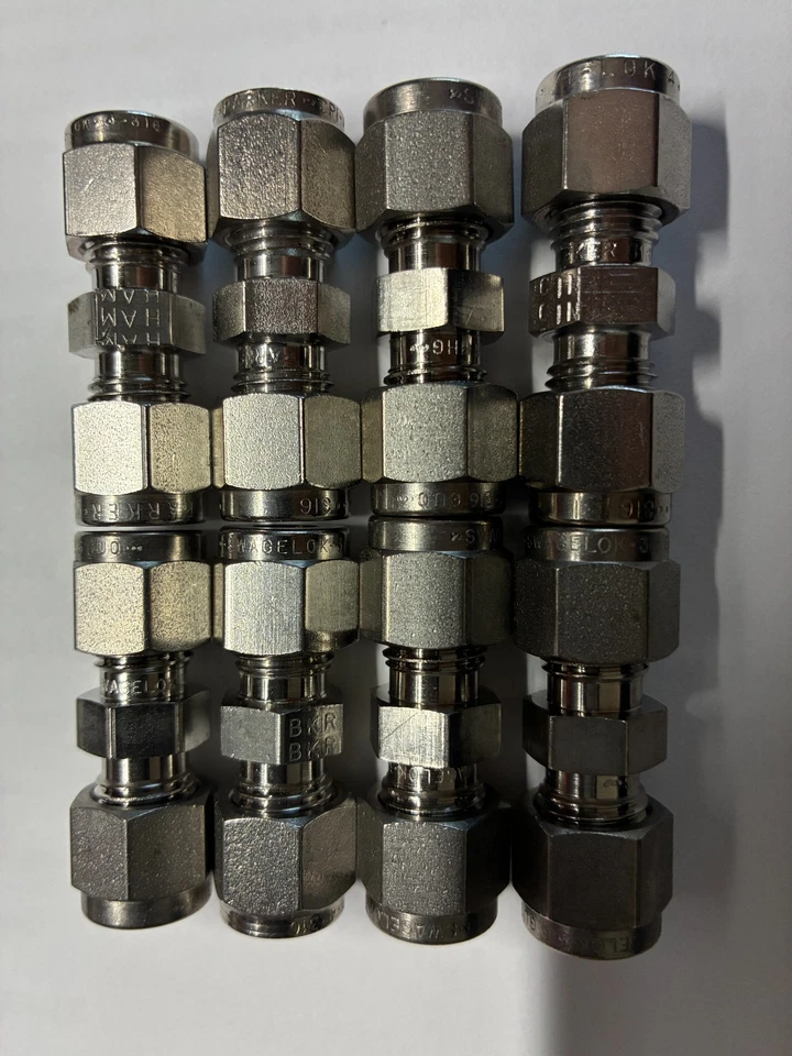 1/4 «X 1/4» Parker новый 316 SS компрессионные муфты - всего в лот 8 фитингов - Изображение 1 из 1