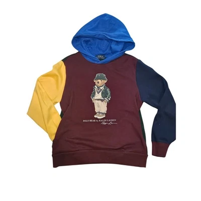 Ralph Lauren Color Block Polo Oso Sudadera con Capucha Niños Grande 14  Foto 1 de 4