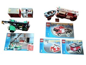 LEGO City Ladder Truck & Container Stacker 7239+7992