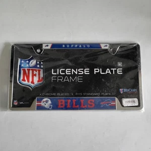 Buffalo Bills License Plate Frame Metal Authentic NFL License - Picture 1 of 2