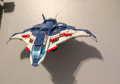 Ultimate Display Solutions wall mount display for Lego 76325 Avengers Quinjet - Image 1 of 4