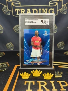 2017-18 Topps Chrome UCL Blue Refractor /150 Paul Pogba #59 - Picture 1 of 2