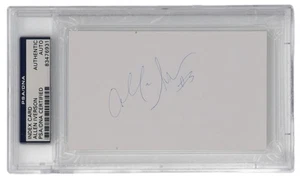 Allen Iverson Philadelphia 76ers RARE EARLY Signed Slabbed Index Card PSA/DNA - Picture 1 of 2