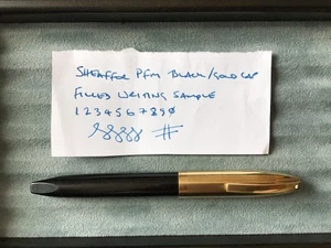 Vintage Sheaffer PFM "Pen for Men" Fountain pen,Black/GT, 14k fine nib, restored - Picture 1 of 20
