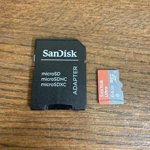 SanDisk Ultra A1 64GB Class 10 SDHC Memory Card (SDSQUAR-064G-GN6MA) - Zdjęcie 1 z 1