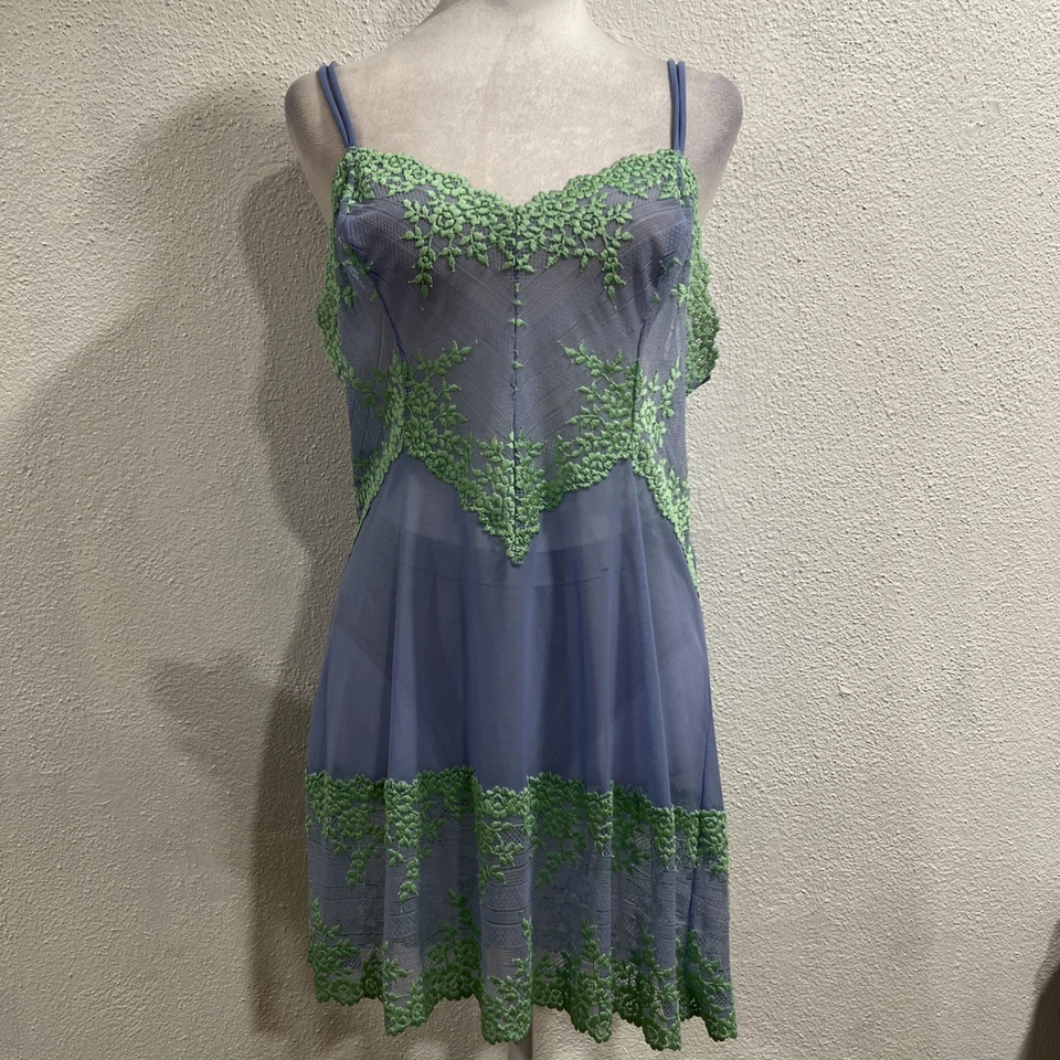 Wacoal Slip Azul con Encaje Verde Suave Niña Femenino Talla XXL Para Mujer Foto 1 de 4
