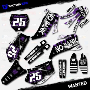 Purple Wanted Racing Graphics Kit fits Yamaha 06-09 YZ250F YZ450F YZF 250 450 - Picture 1 of 5