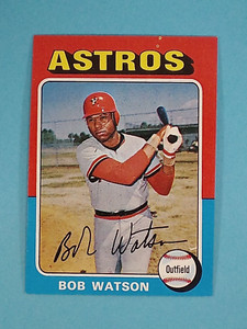 1975 Topps Mini Bob Watson Houston Astros #227 EX-NM ⚾