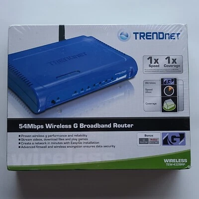 Brand new! TRENDnet TEW-432BRP 54 Mbps 4-Port 10/100 Wireless G Router - Image 1 of 4