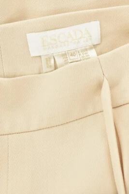 Escada Margaretha Ley Ivory High Waist Wool Walking Shorts sz 40 DE/10 US - Image 1 of 3