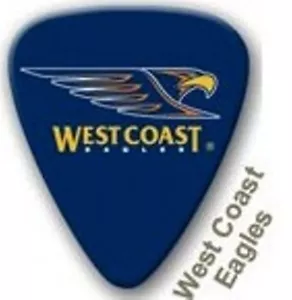 West Coast Eagles Guitar Picks 5 Pack, Official AFL Product, NEW, FREE POSTAGE - Picture 1 of 2