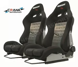 1x Bride Stradia Fiberglass Grey/Black Gradient, ADR apprv Car Racing Sport seat - Picture 1 of 11