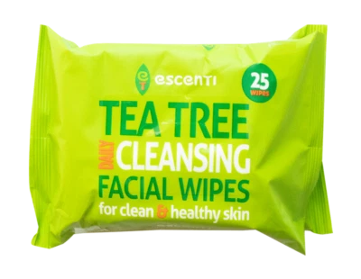 4 x 25 And 2 x 25 Pack Tea Tree Daily Use Cleansing Facial Face MakeUp 25 Wipes