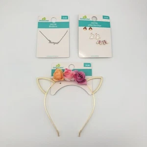 Way To Celebrate Easter Jewelry Bundle, Flower Crown Headband Earrings Necklace - Picture 1 of 2