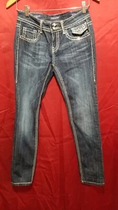 vigoss the new york boot cut Rhinestones Pockets Bling Size 26 X 31L - Picture 1 of 5