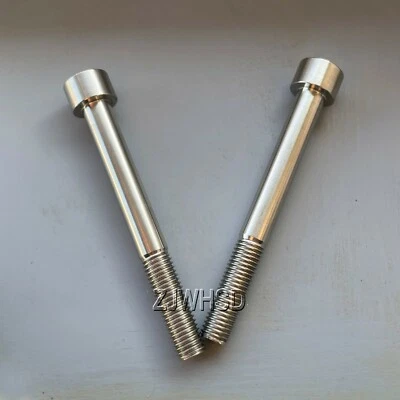 2 piezas M9 x 1,25 x 80 Ti titanio tornillo perno Allen hexagonal enchufe tapa cabeza Foto 1 de 2
