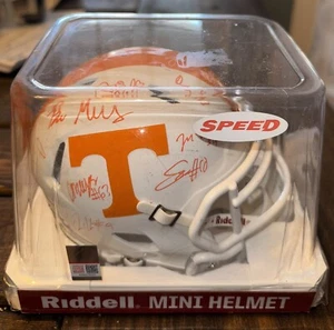 2023 Tennessee Volunteers SIGNED (15) RIDDELL white mini-helmet w/NICO IAMALEAVA - Picture 1 of 11