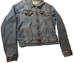 Old Navy Jean Denim Jacket Size XL Kids Button Up 4 Pockets Streetwear Fashion - Picture 1 of 12