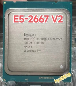 Intel Xeon E5-2667 V2 3.3GHz 8-Core 16T 25M PROCESSOR LGA2011 SR19W CPU - Picture 1 of 3
