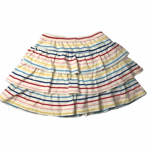 Hanna Andersson Cotton Skirt. White Rainbow Stripe. Size 160 cm US 14-16 Large - Picture 1 of 8