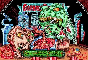 GPK SKETCH ART 8 X 12, HAND DRAWN, INKS, HORROR ART, GUTLESS GARY - Picture 1 of 1