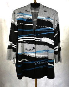 MING WANG JACKET ABSTRACT SZXL - Picture 1 of 8