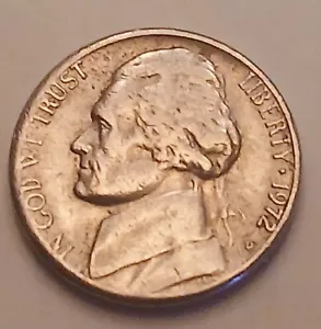 Interest Coin....1972 D Mint Nickel W/ Unique Uncrossd A on Back Side. - Picture 1 of 2
