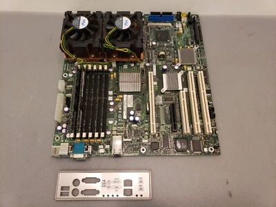 Intel SE7520BD2 E7520 Server Motherboard DUAL CPU's Xeon 3.2GHz 1GB RAM Tested - Image 1 of 4