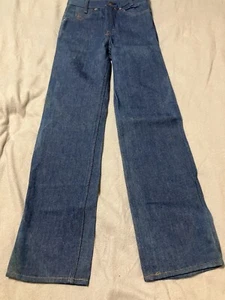 Vintage Levis 716-0613 Saddleman Boot Orange Tab Denim Jeans Size 25x30 Student - Picture 1 of 10