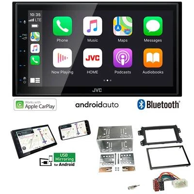 JVC Autoradio Apple CarPlay Android Auto für Suzuki Splash 2008-2014 schwarz - Bild 1 von 4