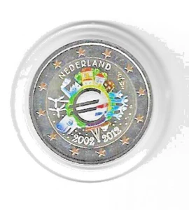 Países Bajos 2€ 2012 euros en efectivo introducción moneda coloreada - Imagen 1 de 1