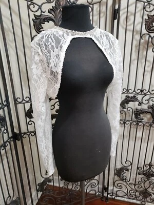 D602 MOONLIGHT CAP17 IV  SZ 12 SHRUG SLEEVES $695 FORMAL WEDDING DRESS NWT - Image 1 of 4