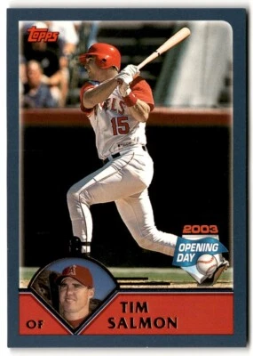 2003 Topps Opening Day Tim Salmon #126 Anaheim Angels - Image 1 of 2