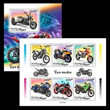 Motorcycles MNH Stamps 2023 Niger M/S + S/S