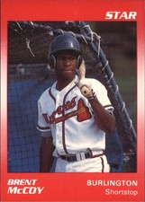 1990 Burlington Braves Star #18 Brent McCoy