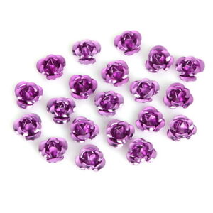 1000pcs Rose Flower Aluminum Jewelry Making Spacer Beads Charms For Bracelet 