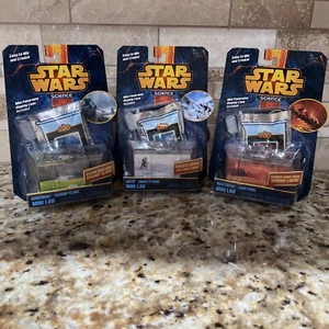 STAR WARS SCIENCE SET OF 3 MINI LABS DAGOBAH MUSTAFAR HOTH NEW LAVA SNOW SLIME - Picture 1 of 10