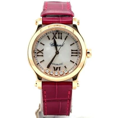 Chopard Happy Sport Automático 30mm Oro Rosa 18k Esfera MOP Damas 274893-5009 Foto 1 de 4