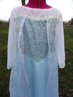 ¡LIQUIDACIÓN! Disfraz de princesa medieval para niñas talla 5/6 con organza brillante Foto 1 de 4