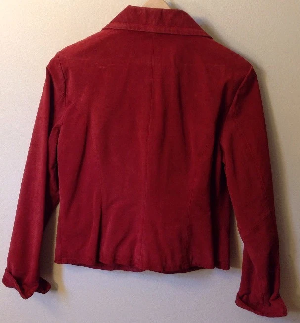 Blazer Live A Little de gamuza roja mediana para mujer Foto 1 de 4