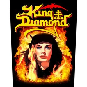 LICENCIA OFICIAL - KING DIAMOND - PARCHE TRASERO RETRATO FATAL NEGRO METAL - Imagen 1 de 1