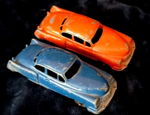 2 Vintage 1950's Metal Red STRUCTO Cadillac #20 #10 Made in USA - Picture 1 of 9