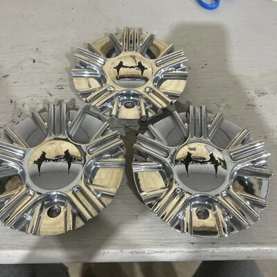 Tampas de centro de roda personalizadas cromadas Mazzi Wheels # C10365C / 55292085-1-CAP - Imagem 1 de 4