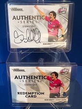 2023/24 CRICKET TRADERS LUXE AUTHENTIC SERIES SIGNATURE WHITE SEAN ABBOTT #82/83