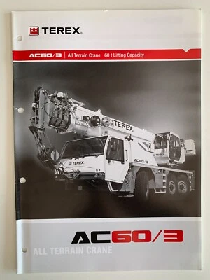 Terex DEMAG AC 60/3 Mobile Crane Load Chart - Image 1 of 2