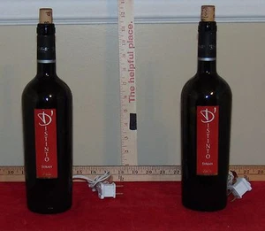 Sizilianische D'istinto Syrah gelbe Weinflasche Lampe - Bild 1 von 5
