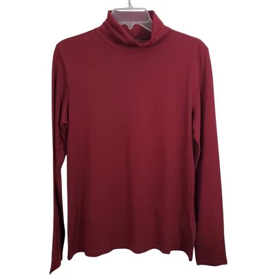 Pendleton Pima Cotton Modal Lightweight Turtleneck Maroon NWT Size Large - Image 1 of 4