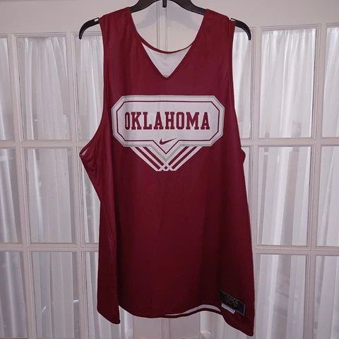 Oklahoma Sooners Basketball Nike Elite Reversible Authentic Jersey Men's 3XL #24 Cover