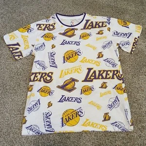 Los Angeles Lakers All Over Print NBA Shirt Boys Size XL (18/20) - Picture 1 of 4